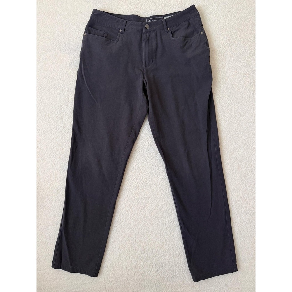 Woolly Longhaul Merino Pants Mens 34x30 Gray Regular Stretch Wool Chino Casual